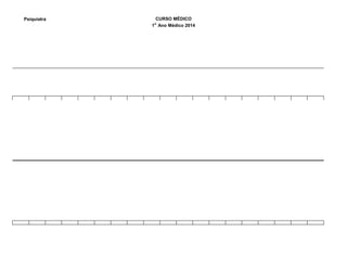 Psiquiatra CURSO MÉDICO
1o
Ano Médico 2014
 