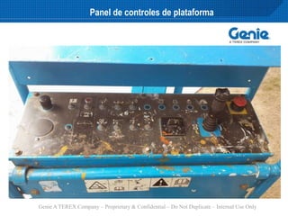 Genie A TEREX Company – Proprietary & Confidential – Do Not Duplicate – Internal Use Only
Panel de controles de plataforma
 