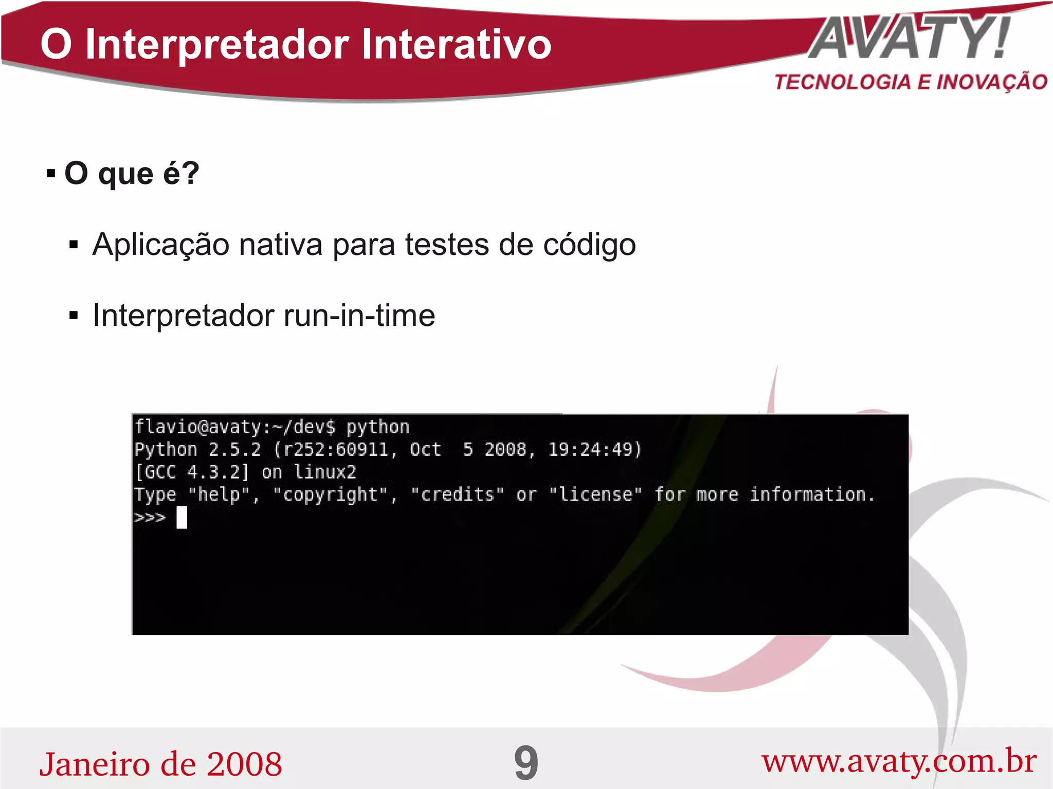 Introdução a Linguagem de Programação Python