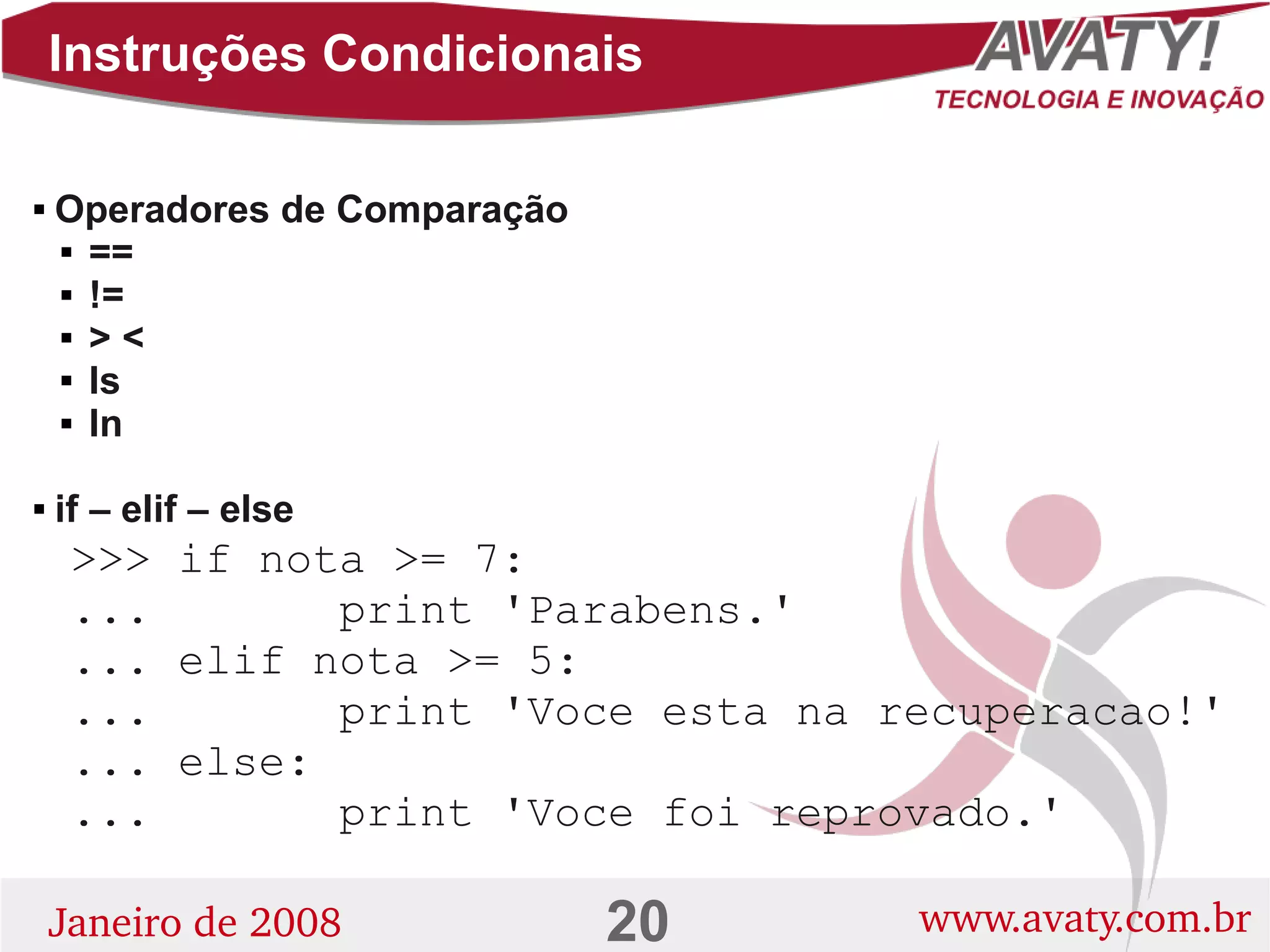 Introdução a Linguagem de Programação Python