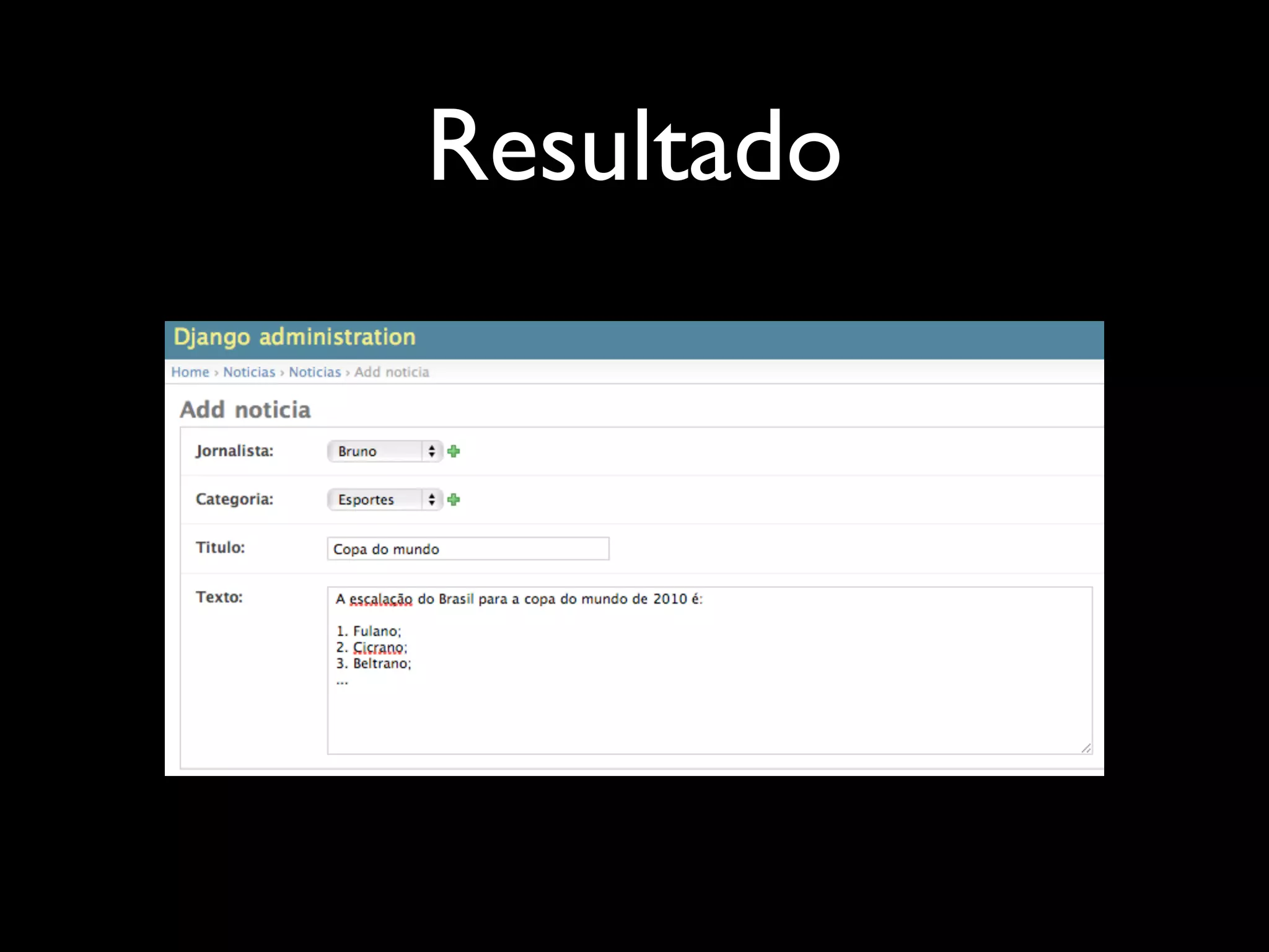 Resultado 