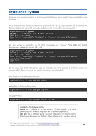 Curso python principiantes | PDF