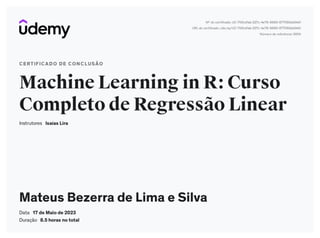 Machine Learning in R: Curso Completo de Regressão Linear