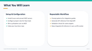 Enhancing Developer Documentation with Cursor AI and MCP Integration | PDF