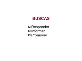 Responder Informar Promover BUSCAS 
