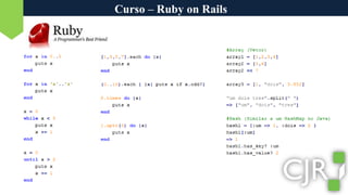 Curso – Ruby on Rails