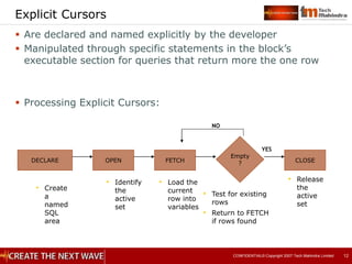Cursors.ppt | Databases | Computer Software and Applications