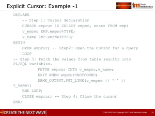 Cursors.ppt | Databases | Computer Software and Applications