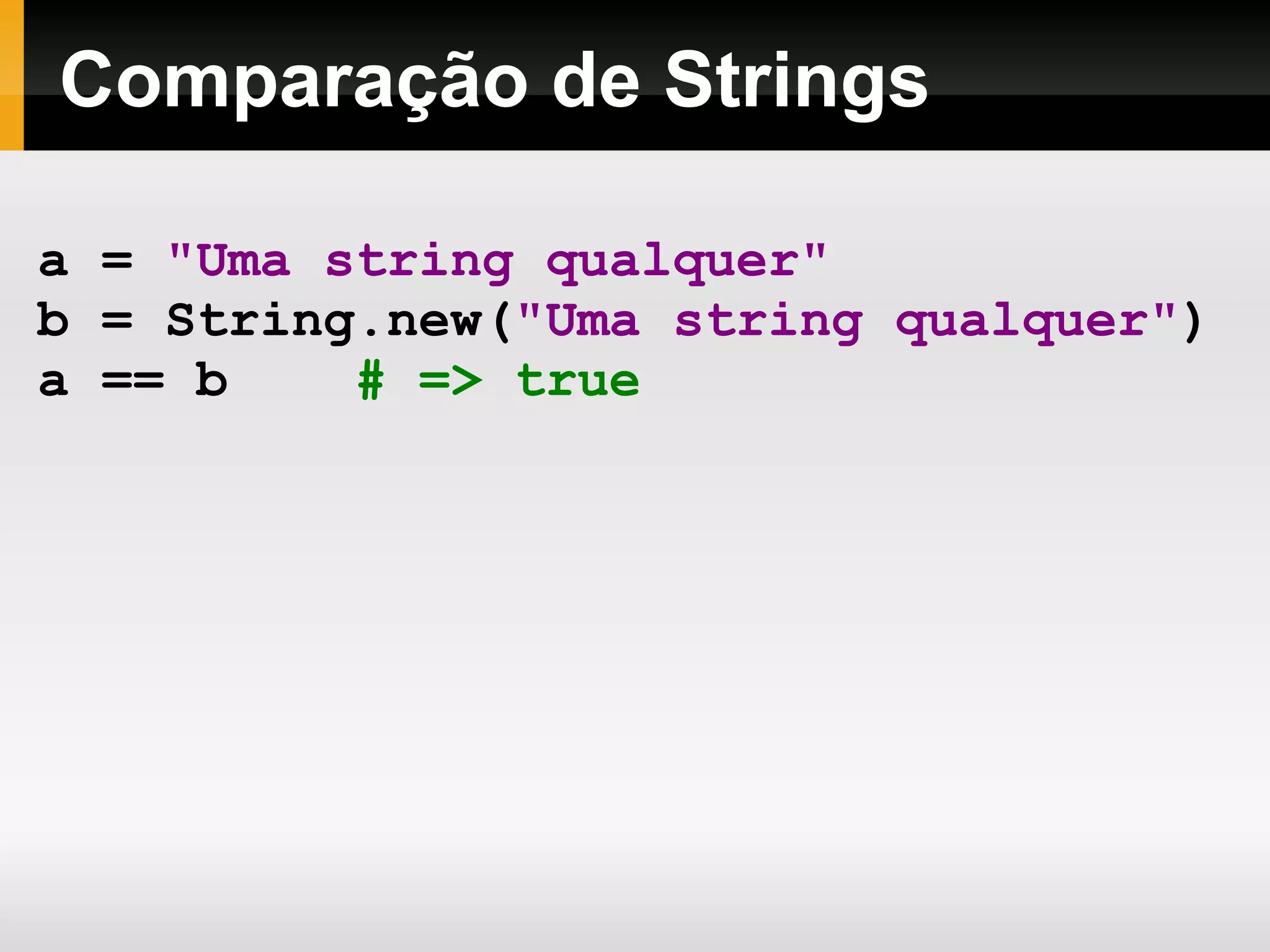 Instalação do Ruby 2 – No Windows : One-Click Installer Já vem com RubyGems, editor de textos e alguns outros adicionais. http://rubyforge.org/frs/download.php/72085/rubyinstaller-1.8.7-p302.exe 