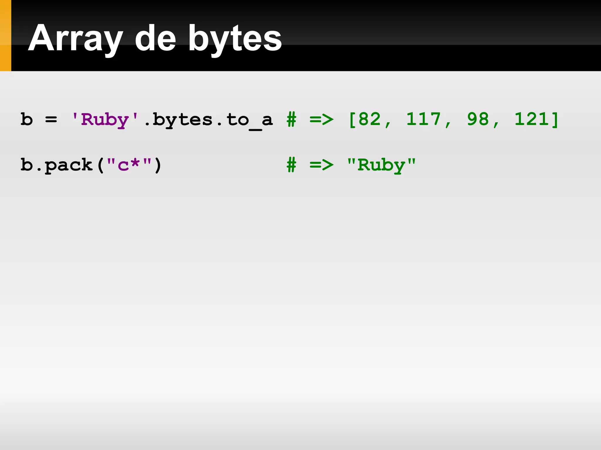 Qualquer coisa que não seja executado dentro de um método, está implicitamente sendo executado dentro do método  main  da classe  Object . irb ( main ) :001:0 >   puts   self . class Object =>   nil irb ( main ) :002:0 >   puts   self main =>   nil 
