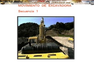 ＭＯＶＩＭＩＥＮＴＯ ＤＥ ＥＸＣＡＶＡＤＯＲＡ
Ｓｅｃｕｅｎｃｉａ １
 