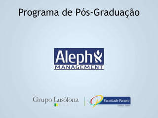Programa de Pós-Graduação

 
