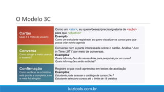 O Modelo 3C
luiztools.com.br
 