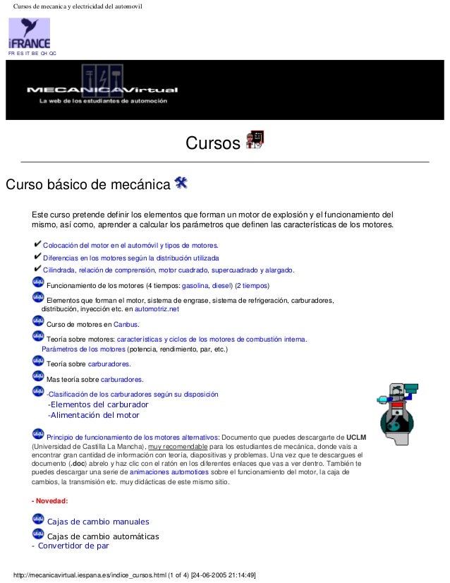 Curso de mecanico