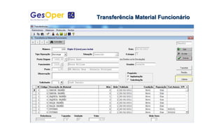 Transferência Material Funcionário
 