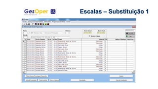 Escalas – Substituição 1
 
