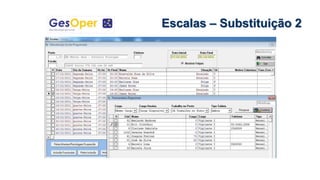 Escalas – Substituição 2
 