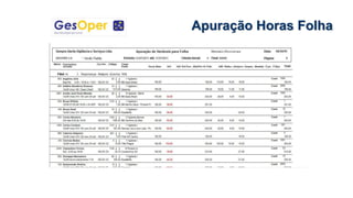 Apuração Horas Folha
 