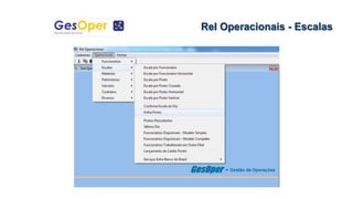 Rel Operacionais - Escalas
 