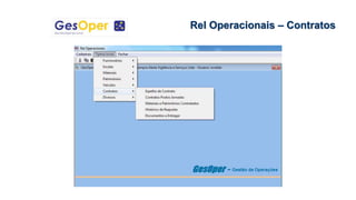 Rel Operacionais – Contratos
 