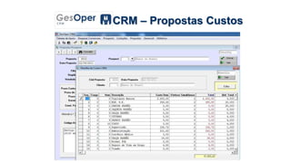 CRM – Propostas Custos
 