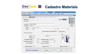 Cadastro Materiais
 