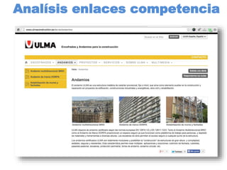 Analísis enlaces competencia
 