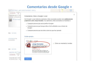 Comentarios desde Google +
 