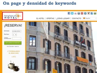 On page y densidad de keywords
 