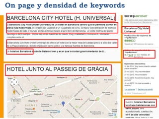 On page y densidad de keywords
 