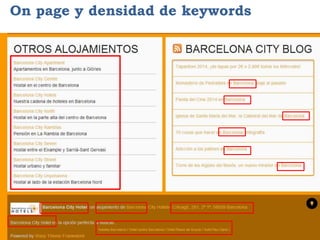 On page y densidad de keywords
 