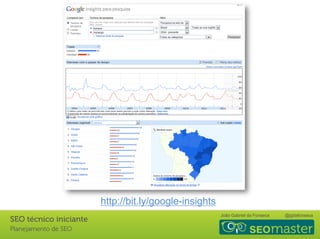 João Gabriel da Fonseca @jgdafonseca
http://bit.ly/google-insights
 