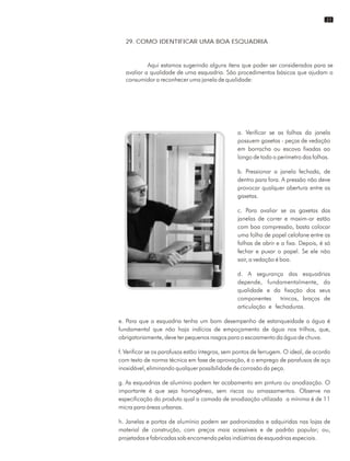 29. COMO IDENTIFICAR UMA BOA ESQUADRIA
21
 