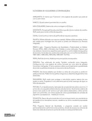 24
GLOSSÁRIA DE ESQUADRIAS (CONTINUAÇÃO)
 