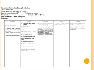 * Educação FísicaTécnicas Esportivas;O comportamento na educação Física;Exercício Físico e saúde;A história do esporte