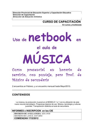 Curso Neetbook Música en Servicio
