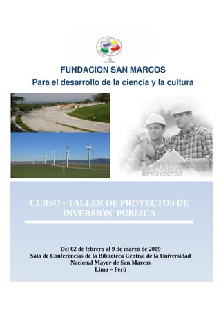 Curso Taller de Inversión Pública