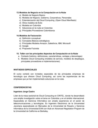 Curso taller computacion en la nube | PDF