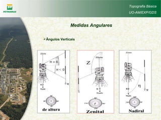 Topografia Básica
UO-AM/EXP/GDS
Medidas Angulares
Ângulos Verticais
 