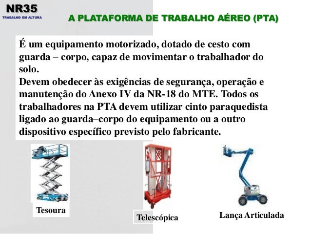 Curso trabalho em altura