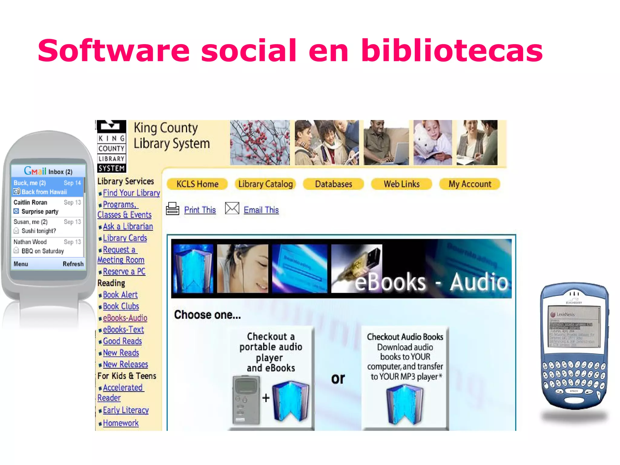 Software social en bibliotecas
 