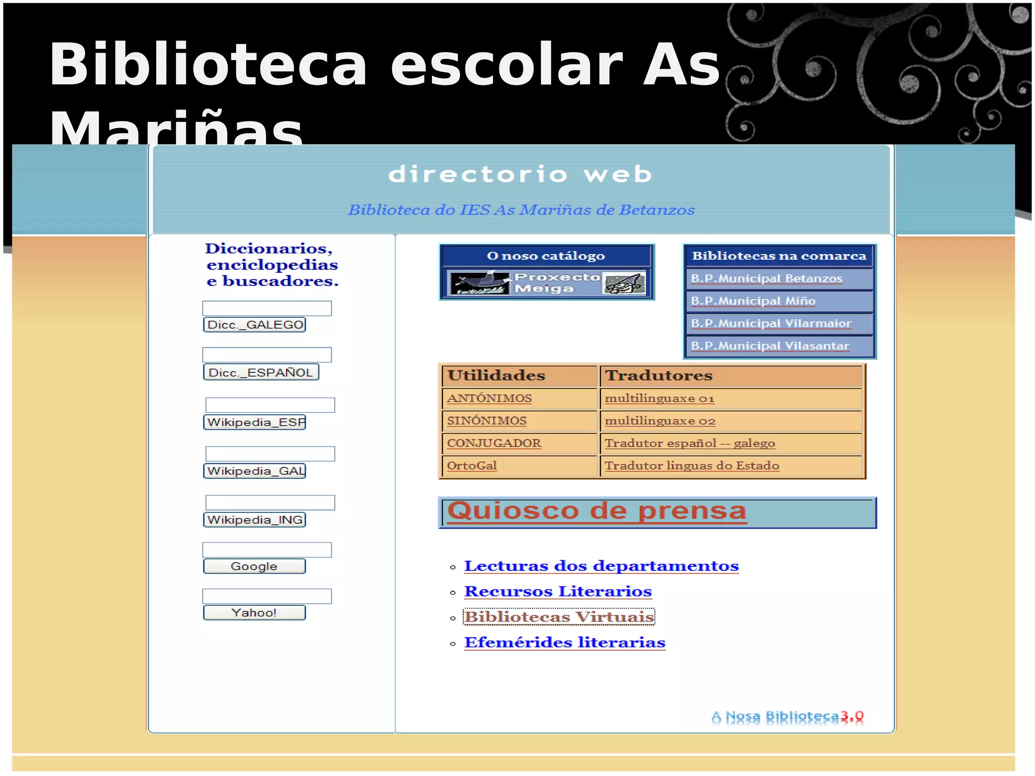 Biblioteca escolar As
Mariñas
 