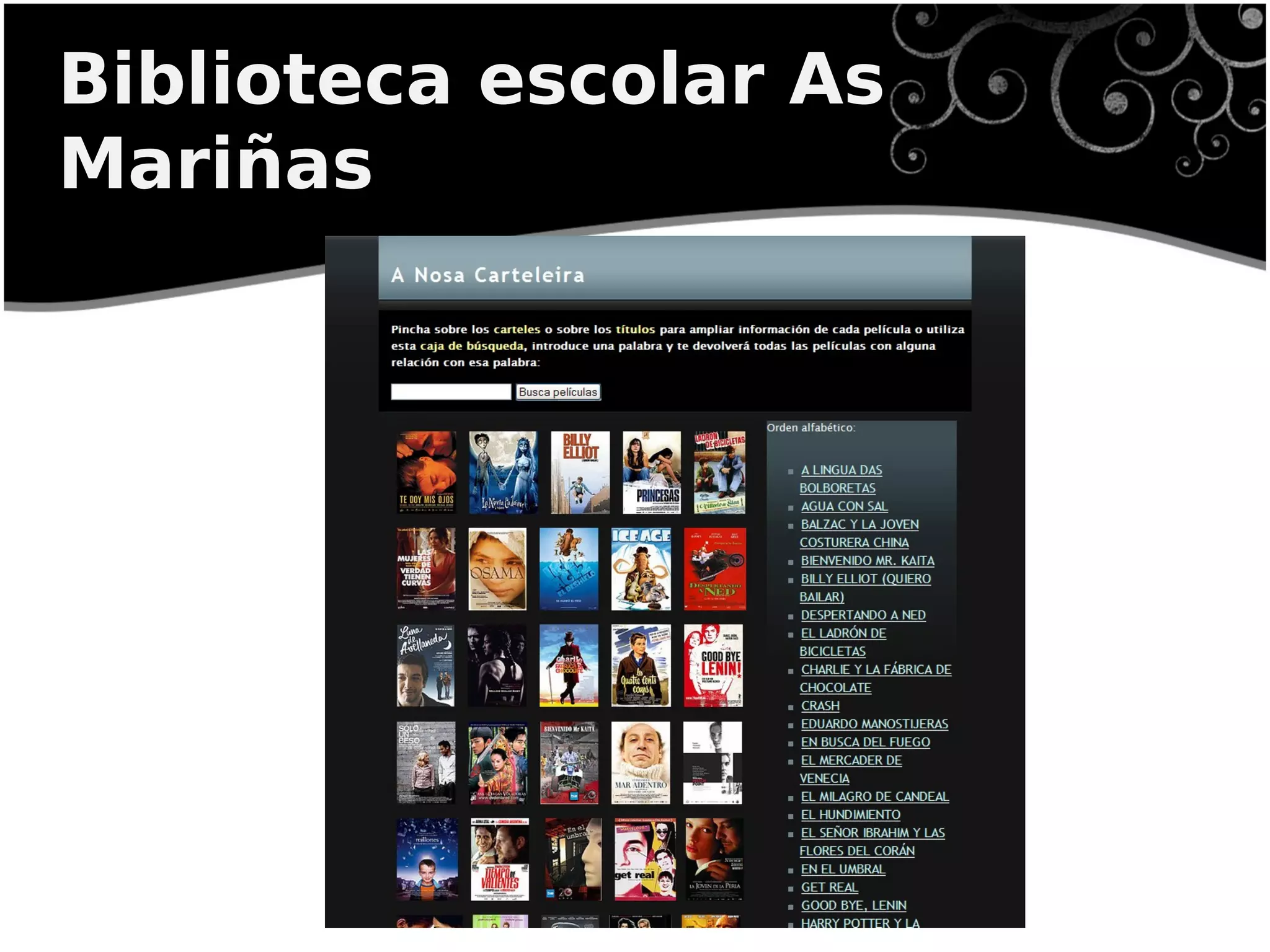 Biblioteca escolar As
Mariñas
 