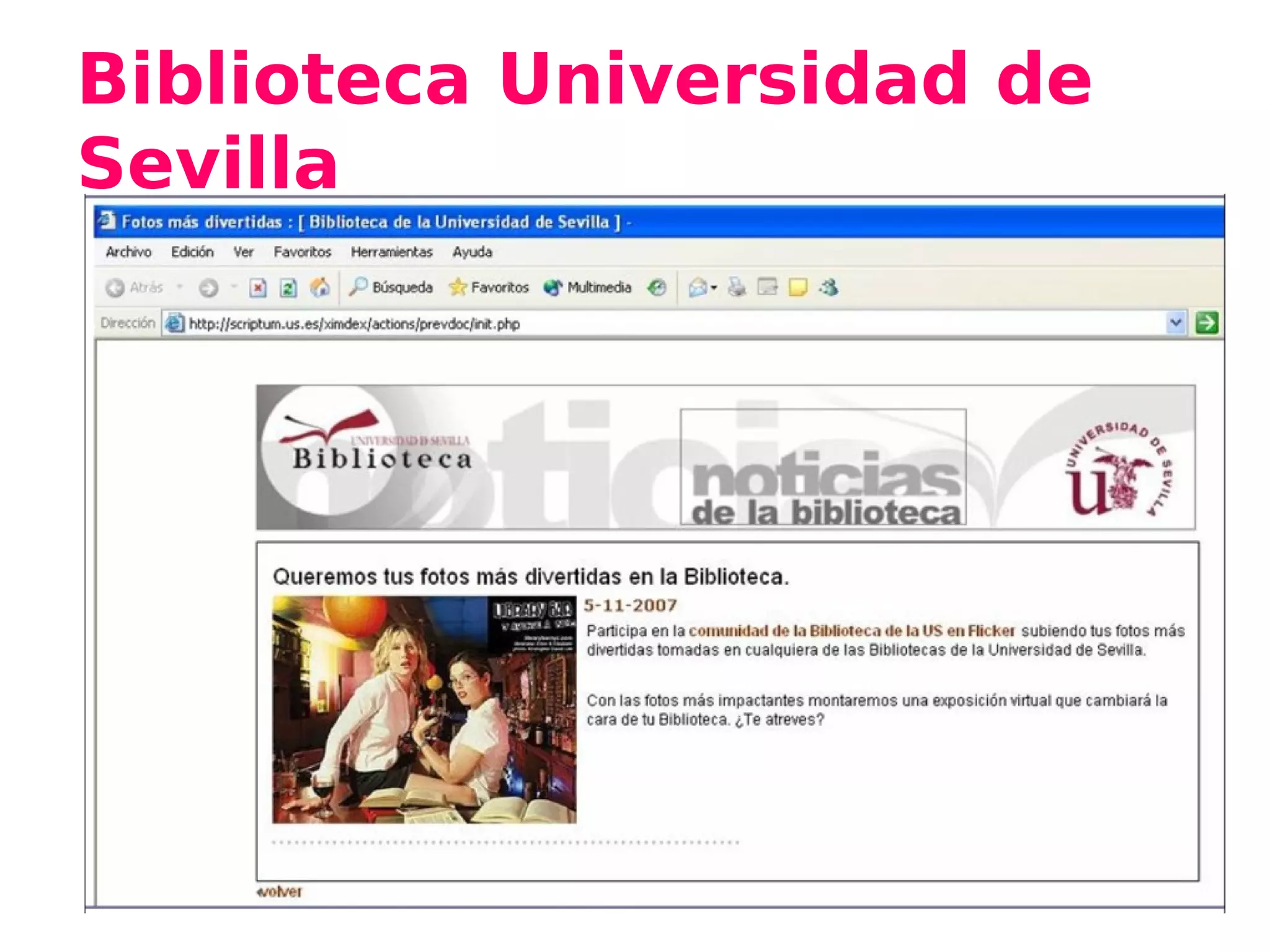 Biblioteca Universidad de
Sevilla
 