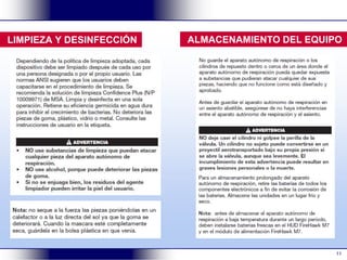 11
LIMPIEZA Y DESINFECCIÓN ALMACENAMIENTO DEL EQUIPO
 