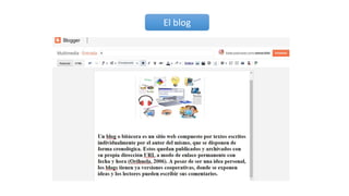 El blog
 