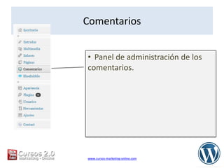 Las etiquetas sirven para localizar   internamente el contenido.MultimediaCarga de Imágenes, Videos o Documentos en el servidor.EnlacesIntroducción de Links externos.