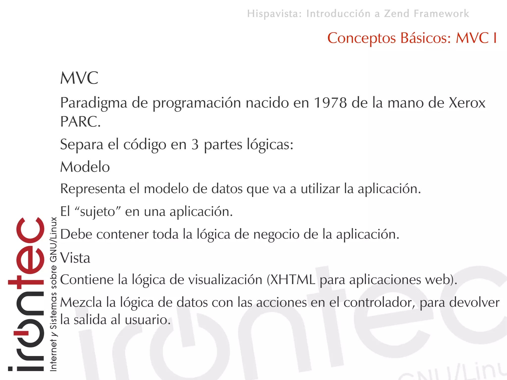 Introducción a Zend Framework