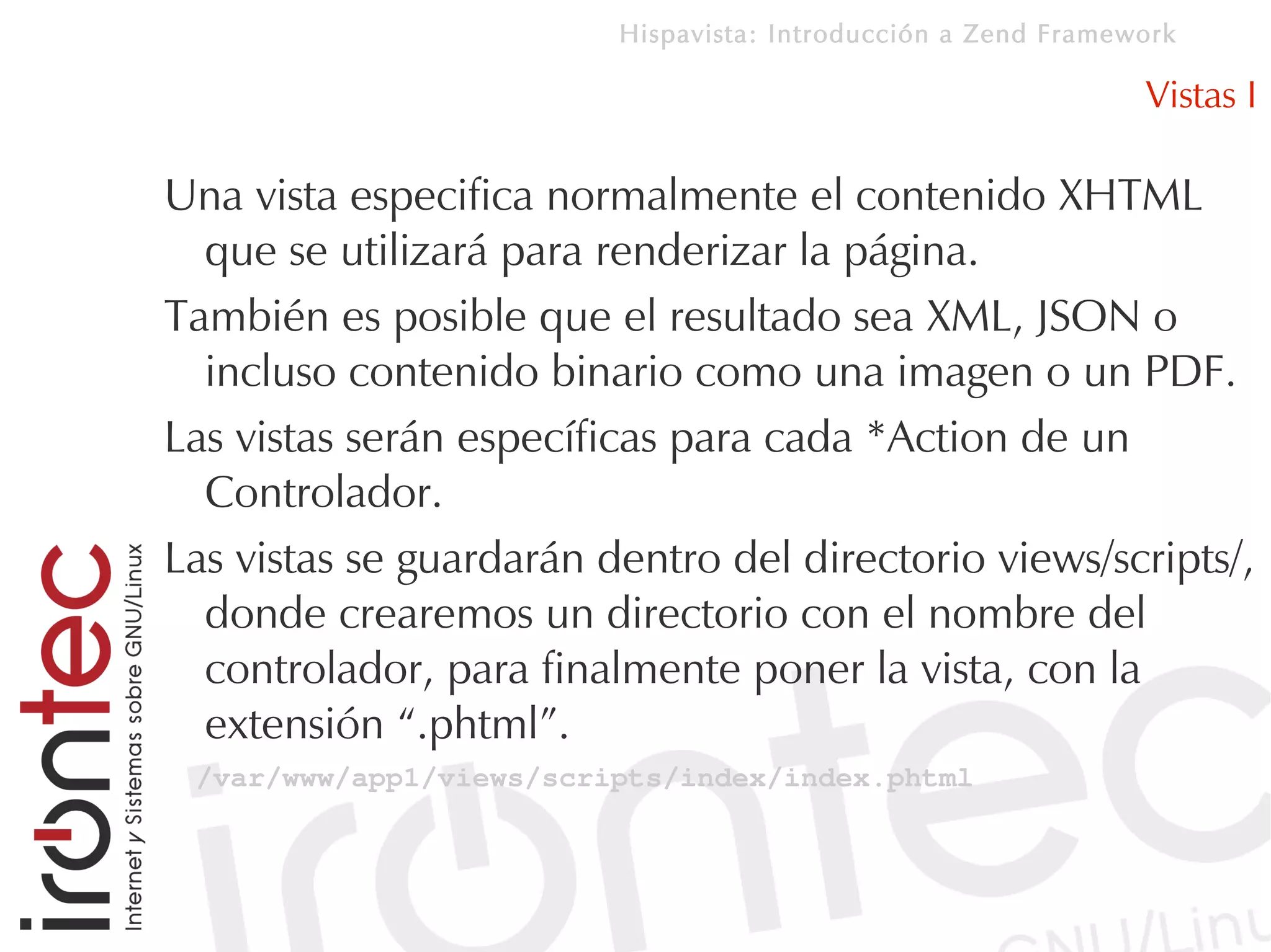 Introducción a Zend Framework