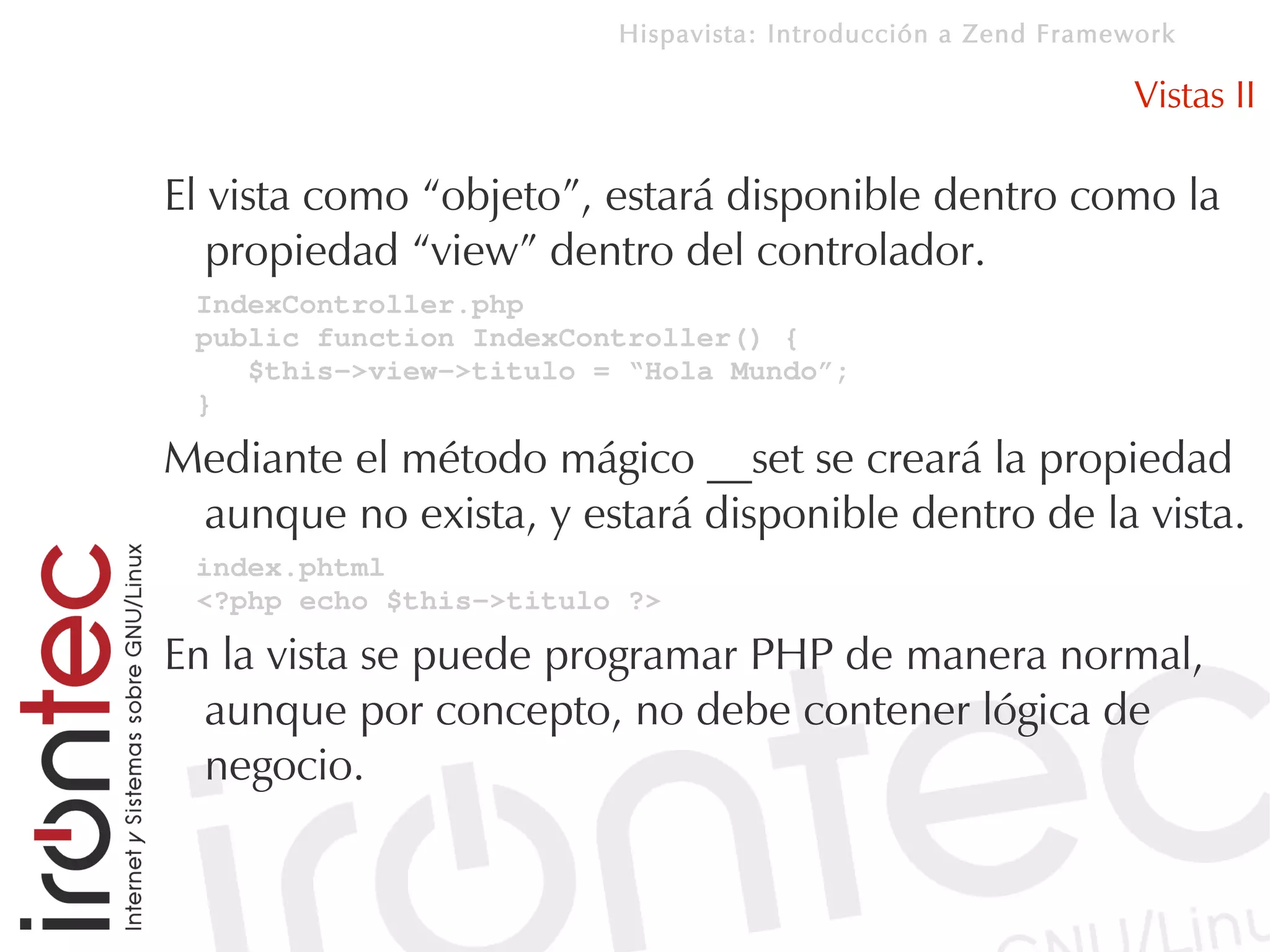 Introducción a Zend Framework